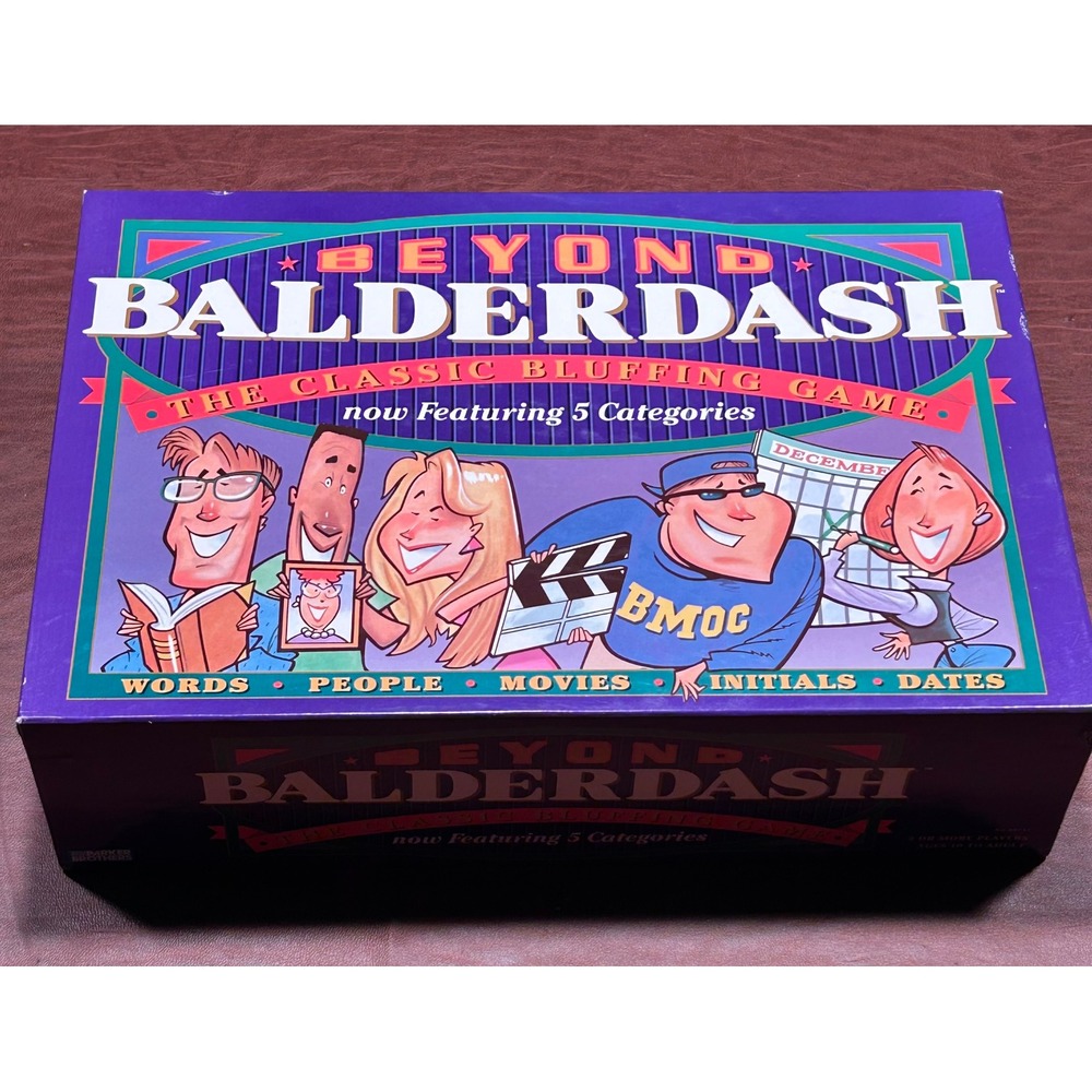 Beyond‎ Balderdash The Classic Bluffing Game Parker Brothers 1997 5 Categories